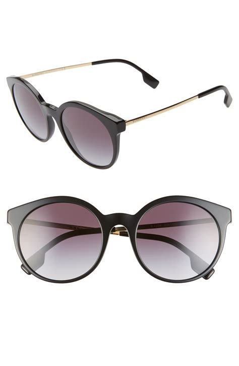 burberry acoustic 53mm round sunglasses|burberry sunglasses new collection.